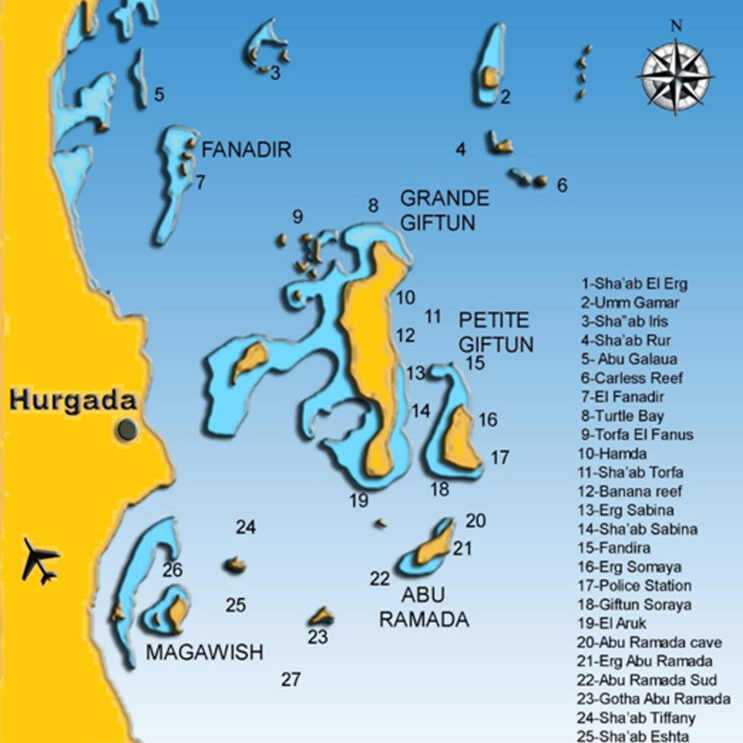 Hurghada-Dive-sites-map